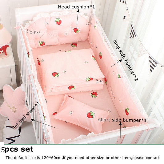 Crown Cushion Baby Bed Surrounding Bedding Kit