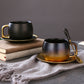 Coffee Mug Set with elegant gold design