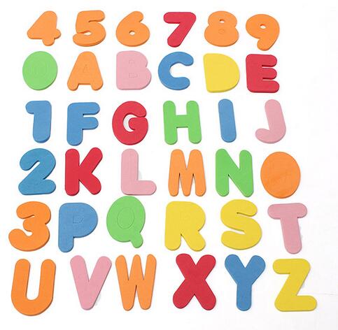 36PCS Letter and number educational toy