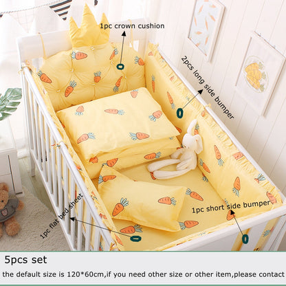 Crown Cushion Baby Bed Surrounding Bedding Kit