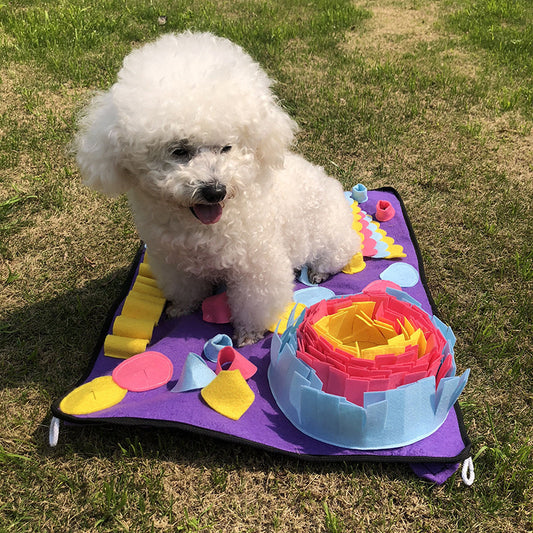 Pet Sniffing Mat Puzzle Bite Resistant Toy