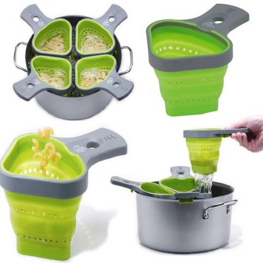 Collapsible Silicone Odourless Heat-resistant Colander