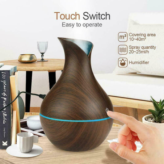 Ultrasonic humidifier aromatherapy oil diffuser with Led lights