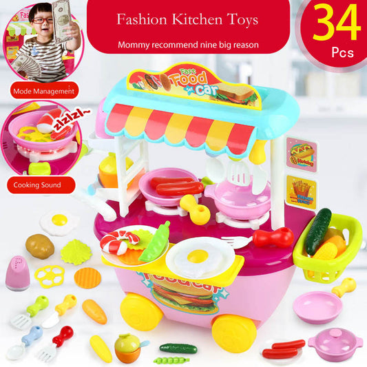 34 PCS Children's kitchen set