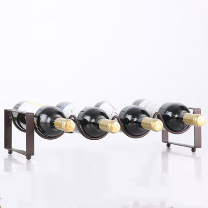 Decorative wine display rack