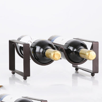 Decorative wine display rack